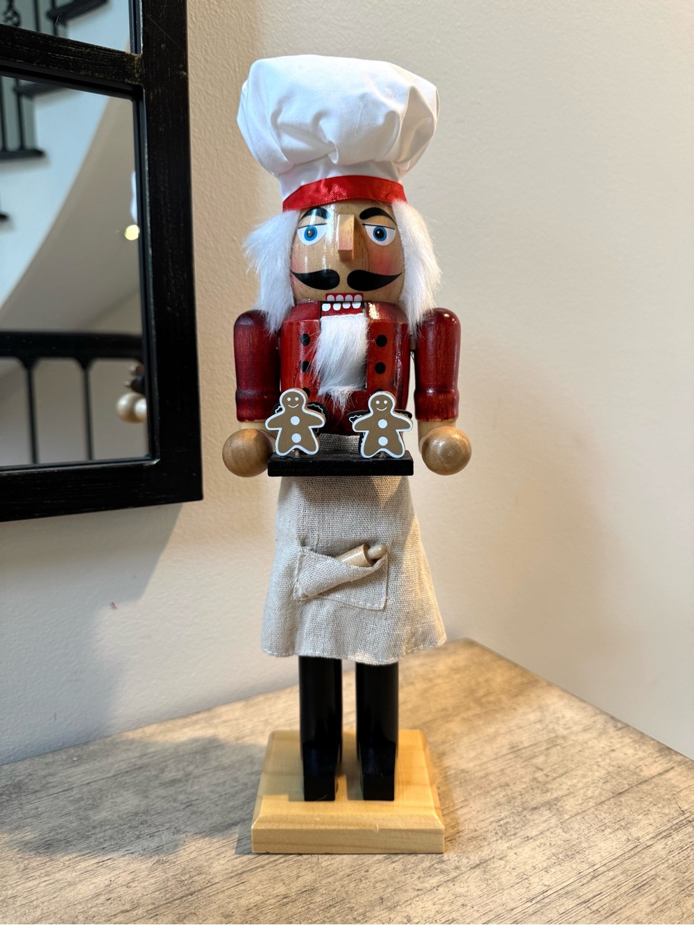 Nutcracker Figurine holiday Chef Baker Gingerbread maker! Christmas decor